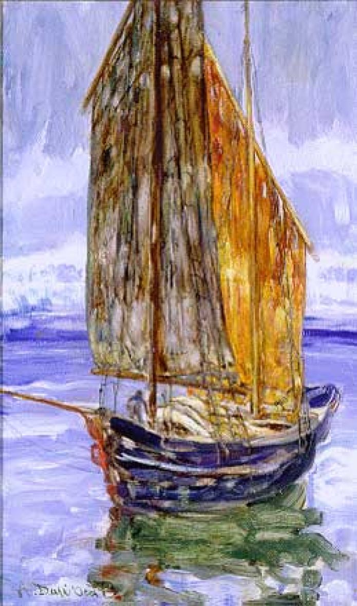 Un barcone sul Garda