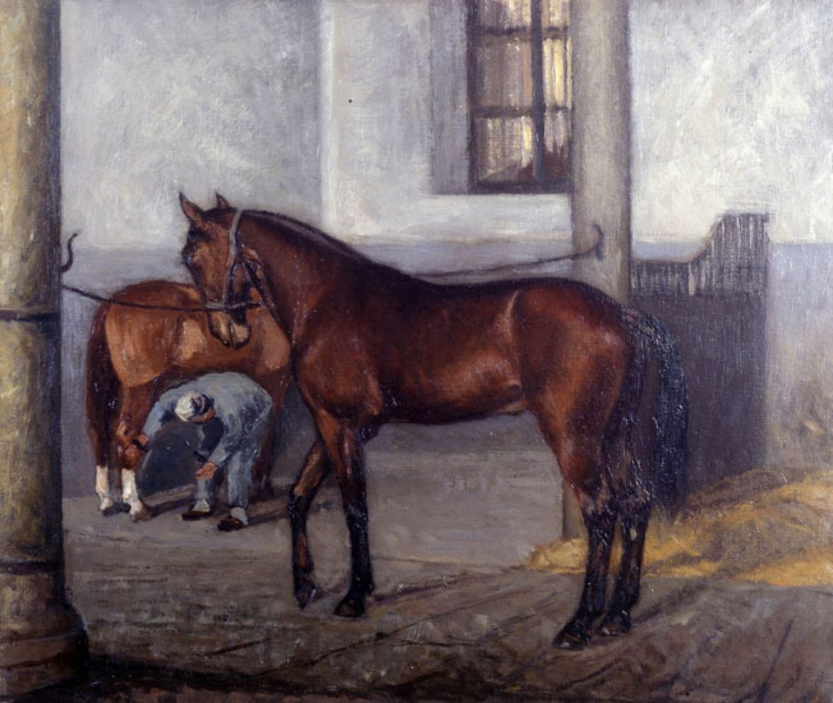 Cavalli in stalla